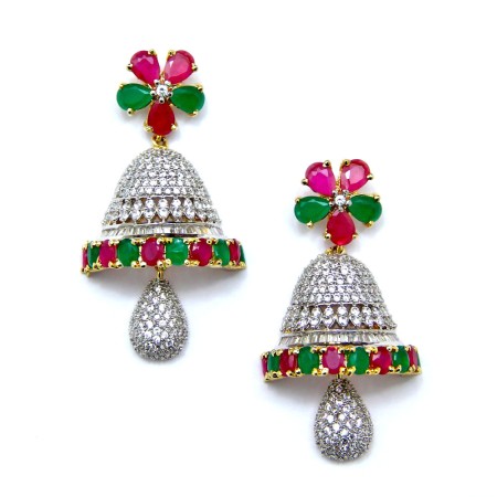 Diamond Jhumkas